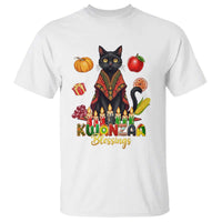 Kwanzaa Blessings T Shirt Funny Cat African Heritage Gift - Wonder Print Shop