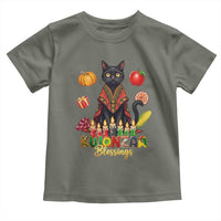 Kwanzaa Blessings Toddler T Shirt Funny Cat African Heritage Gift - Wonder Print Shop