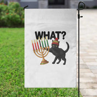 Funny Black Cat Chaos Kwanzaa Kinara Candle Garden Flag African Heritage Gift - Wonder Print Shop