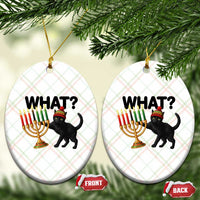 Funny Black Cat Chaos Kwanzaa Kinara Candle Ceramic Ornament African Heritage Gift - Wonder Print Shop