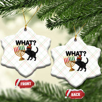 Funny Black Cat Chaos Kwanzaa Kinara Candle Ceramic Ornament African Heritage Gift - Wonder Print Shop