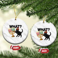 Funny Black Cat Chaos Kwanzaa Kinara Candle Ceramic Ornament African Heritage Gift - Wonder Print Shop