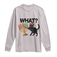 Funny Black Cat Chaos Kwanzaa Kinara Candle Long Sleeve Shirt African Heritage Gift - Wonder Print Shop