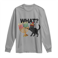 Funny Black Cat Chaos Kwanzaa Kinara Candle Long Sleeve Shirt African Heritage Gift - Wonder Print Shop