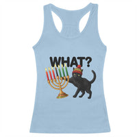 Funny Black Cat Chaos Kwanzaa Kinara Candle Racerback Tank Top African Heritage Gift - Wonder Print Shop