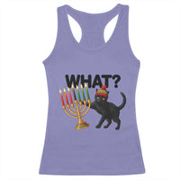 Funny Black Cat Chaos Kwanzaa Kinara Candle Racerback Tank Top African Heritage Gift - Wonder Print Shop