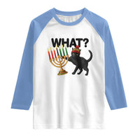 Funny Black Cat Chaos Kwanzaa Kinara Candle Raglan Shirt African Heritage Gift - Wonder Print Shop