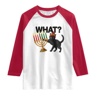 Funny Black Cat Chaos Kwanzaa Kinara Candle Raglan Shirt African Heritage Gift - Wonder Print Shop