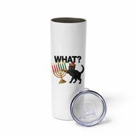 Funny Black Cat Chaos Kwanzaa Kinara Candle Skinny Tumbler African Heritage Gift - Wonder Print Shop