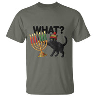 Funny Black Cat Chaos Kwanzaa Kinara Candle T Shirt African Heritage Gift - Wonder Print Shop