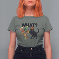 Funny Black Cat Chaos Kwanzaa Kinara Candle T Shirt For Women African Heritage Gift - Wonder Print Shop