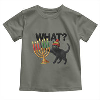 Funny Black Cat Chaos Kwanzaa Kinara Candle Toddler T Shirt African Heritage Gift - Wonder Print Shop