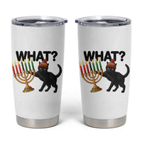 Funny Black Cat Chaos Kwanzaa Kinara Candle Tumbler Cup African Heritage Gift - Wonder Print Shop