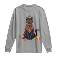 Cute Kwanzaa Cat Dashiki Long Sleeve Shirt African Heritage Gift - Wonder Print Shop