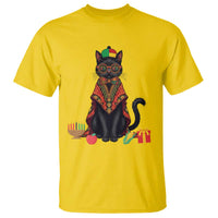 Cute Kwanzaa Cat Dashiki T Shirt African Heritage Gift - Wonder Print Shop