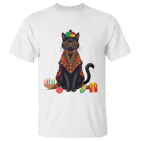Cute Kwanzaa Cat Dashiki T Shirt African Heritage Gift - Wonder Print Shop
