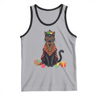 Cute Kwanzaa Cat Dashiki Tank Top African Heritage Gift - Wonder Print Shop
