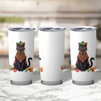Cute Kwanzaa Cat Dashiki Tumbler Cup African Heritage Gift - Wonder Print Shop