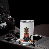 Cute Kwanzaa Cat Dashiki Tumbler Cup African Heritage Gift - Wonder Print Shop