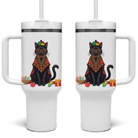 Cute Kwanzaa Cat Dashiki Tumbler With Handle African Heritage Gift - Wonder Print Shop