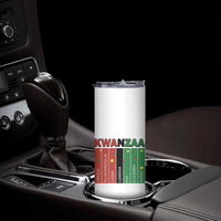 Light Of Kwanzaa Skinny Tumbler Nguzo Saba African Heritage Gift - Wonder Print Shop