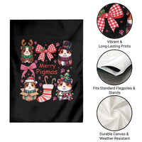 Merry Pigmas Garden Flag Funny Guinea Pig Cavy Lover Holiday Gift - Wonder Print Shop