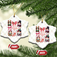 Merry Pigmas Ceramic Ornament Funny Guinea Pig Cavy Lover Holiday Gift - Wonder Print Shop