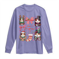 Merry Pigmas Long Sleeve Shirt Funny Guinea Pig Cavy Lover Holiday Gift - Wonder Print Shop