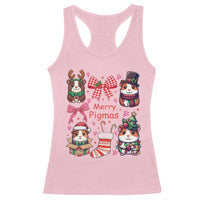 Merry Pigmas Racerback Tank Top Funny Guinea Pig Cavy Lover Holiday Gift - Wonder Print Shop