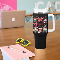 Merry Pigmas Tumbler With Handle Funny Guinea Pig Cavy Lover Holiday Gift - Wonder Print Shop