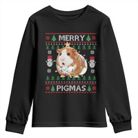 Merry Pigmas Ugly Christmas Youth Sweatshirt Guinea Pig Lover - Wonder Print Shop