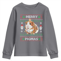 Merry Pigmas Ugly Christmas Youth Sweatshirt Guinea Pig Lover - Wonder Print Shop