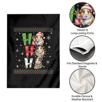 Funny Guinea Pig Ho Ho Ho Ugly Christmas Sweater Garden Flag Cute Pet Lover - Wonder Print Shop