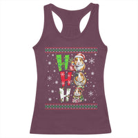 Funny Guinea Pig Ho Ho Ho Ugly Christmas Sweater Racerback Tank Top Cute Pet Lover - Wonder Print Shop