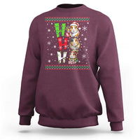 Funny Guinea Pig Ho Ho Ho Ugly Christmas Sweater Sweatshirt Cute Pet Lover - Wonder Print Shop