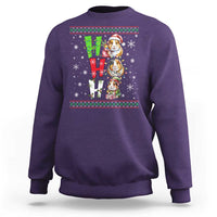 Funny Guinea Pig Ho Ho Ho Ugly Christmas Sweater Sweatshirt Cute Pet Lover - Wonder Print Shop