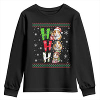 Funny Guinea Pig Ho Ho Ho Ugly Christmas Sweater Youth Sweatshirt Cute Pet Lover - Wonder Print Shop