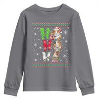 Funny Guinea Pig Ho Ho Ho Ugly Christmas Sweater Youth Sweatshirt Cute Pet Lover - Wonder Print Shop