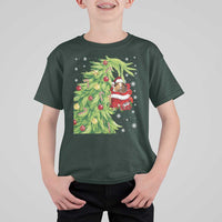 Funny Christmas Guinea In Green Hand Naughty T Shirt For Kid Cute Pet Lover Gift - Wonder Print Shop