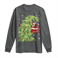 Funny Christmas Guinea In Green Hand Naughty Long Sleeve Shirt Cute Pet Lover Gift - Wonder Print Shop