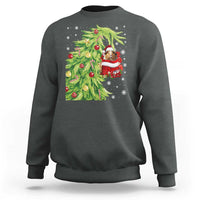 Funny Christmas Guinea In Green Hand Naughty Sweatshirt Cute Pet Lover Gift - Wonder Print Shop
