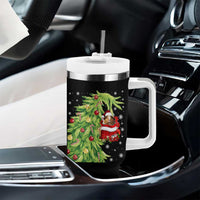 Funny Christmas Guinea In Green Hand Naughty Tumbler With Handle Cute Pet Lover Gift - Wonder Print Shop