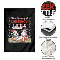 Have Yourself A Wheeky Little Christmas Garden Flag Funny Guinea Pig Lover - Wonder Print Shop