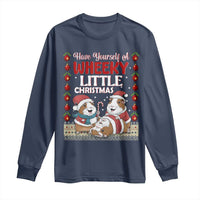 Have Yourself A Wheeky Little Christmas Long Sleeve Shirt Funny Guinea Pig Lover - Wonder Print Shop