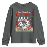 Have Yourself A Wheeky Little Christmas Youth Sweatshirt Funny Guinea Pig Lover - Wonder Print Shop