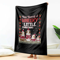Christmas Guinea Pig Lover Throw Blanket Have Yourself A Wheeky Little - Wonder Print Shop