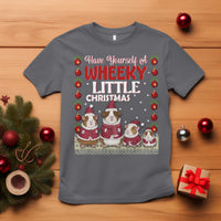 Christmas Guinea Pig Lover T Shirt Have Yourself A Wheeky Little - Wonder Print Shop