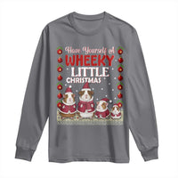 Christmas Guinea Pig Lover Long Sleeve Shirt Have Yourself A Wheeky Little - Wonder Print Shop