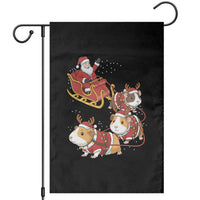 Funny Christmas Guinea Pig Lover Gift Garden Flag Santa Pig Sleigh Crew - Wonder Print Shop