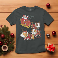 Funny Christmas Guinea Pig Lover Gift T Shirt Santa Pig Sleigh Crew - Wonder Print Shop